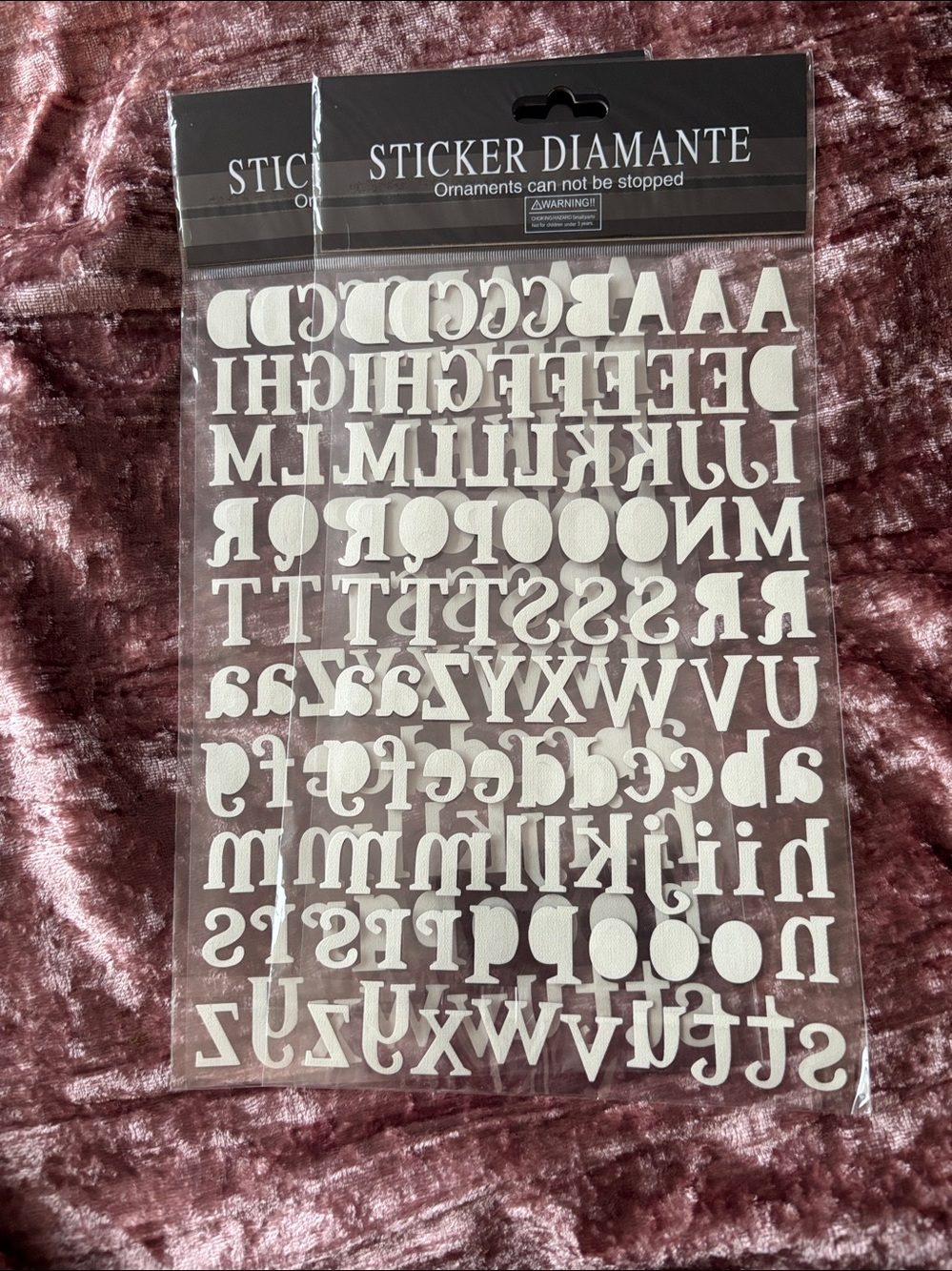 Set of Alphabet Scrapbook Stickers - Picture 3 of 13